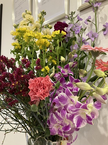 花瓶に生けられたお花